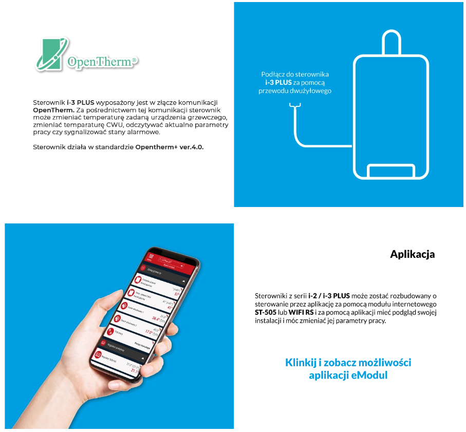 Sterownik obsługujący do trzech zaworów w standardzie z obsługą systemu solarnego